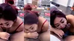 Disepong Tante Berkacamata