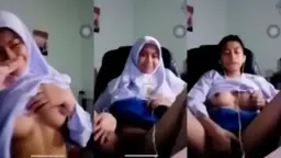 Siswi SM4 VCS Colmek Hijab