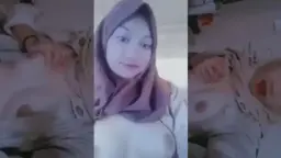 Masih Daun Masih Muda Cantik Hijab Remas Toket