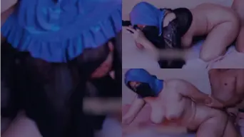 Genjot Tante Jilbab Biru Montok Semok