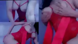 Premium Laras Bali Tiktok Lingerie Merah